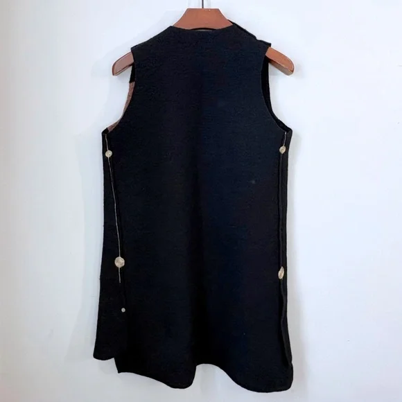 Mina Norton Felted Wool Long Vest - Picture 3 of 15